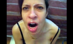 Latin milf does BJ, she did quickening..